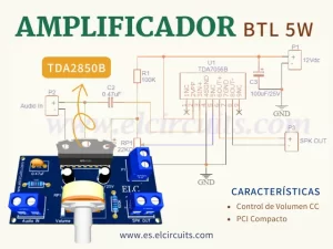 amplificador-btl-5w-tda2850b-es.elcircuits.com