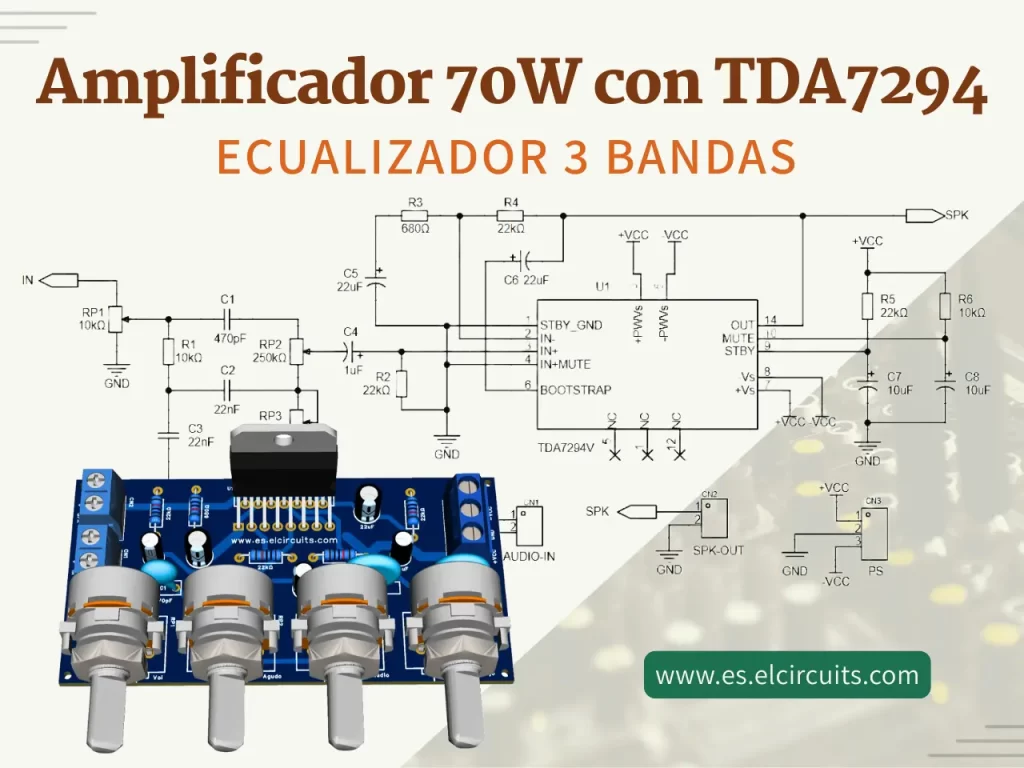 amplificador-70w-tda7294-ecualizador